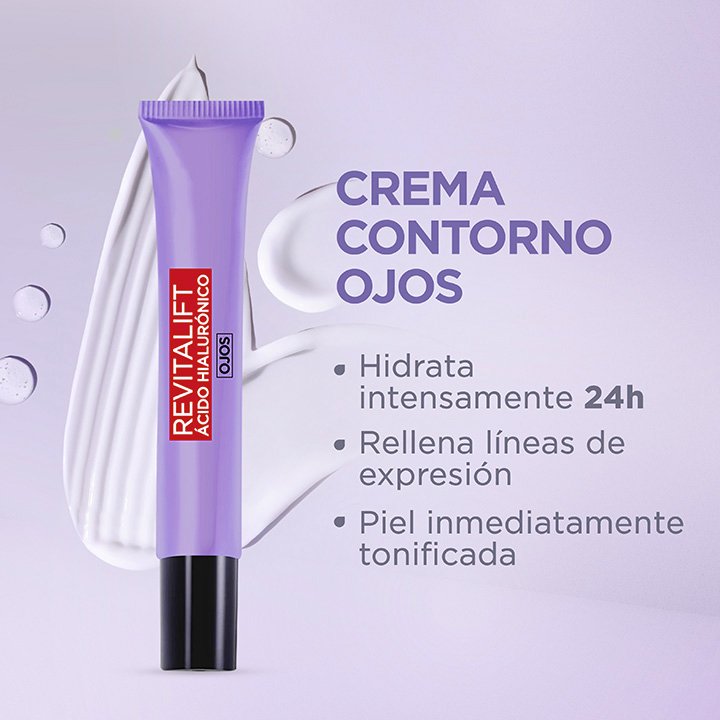 Crema de ojos hidrata intensamente y rellena líneas de expresión